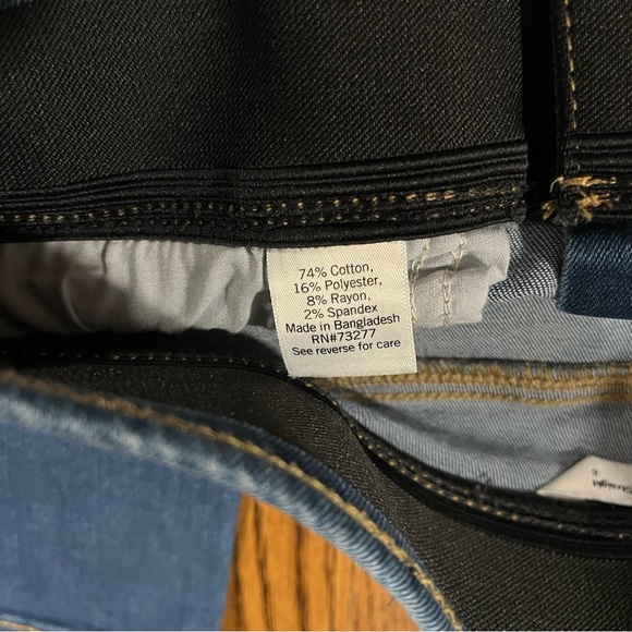 Nine West Dark Blue Straight Leg Jeans - Picture 6 of 6